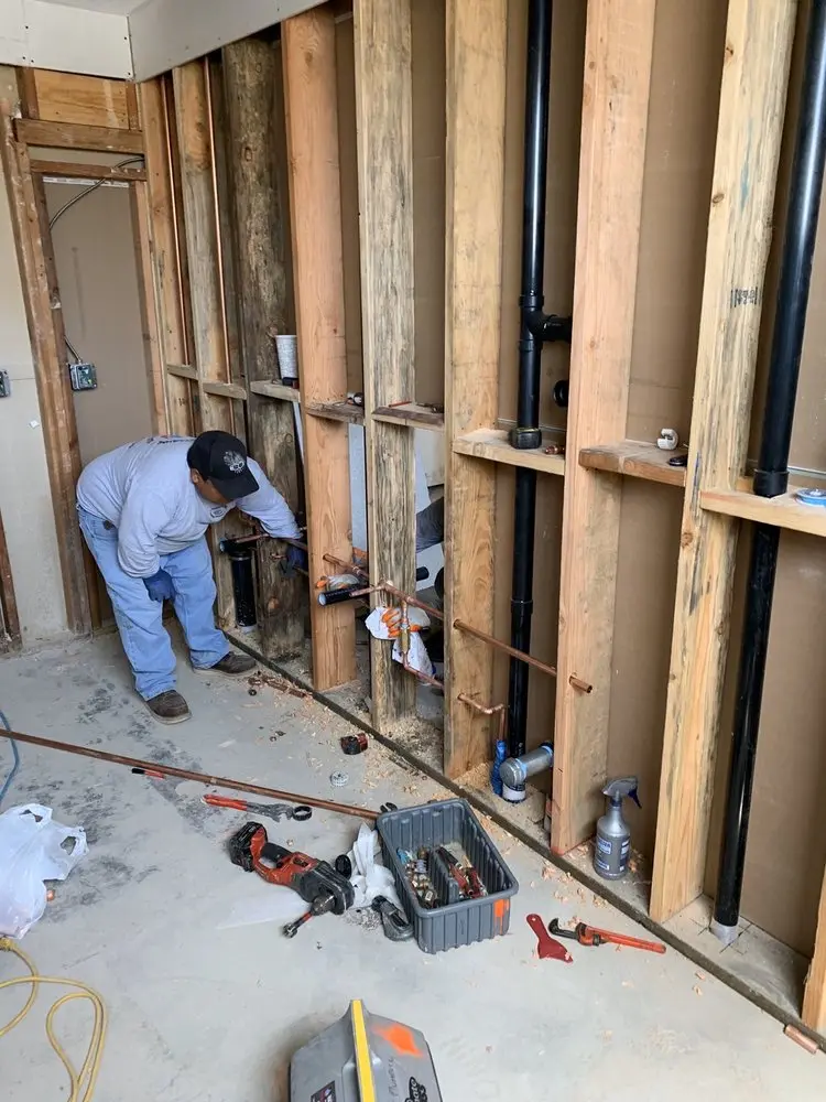 Commercial rough-in plumbing for Gas Line Repair in Claghorn